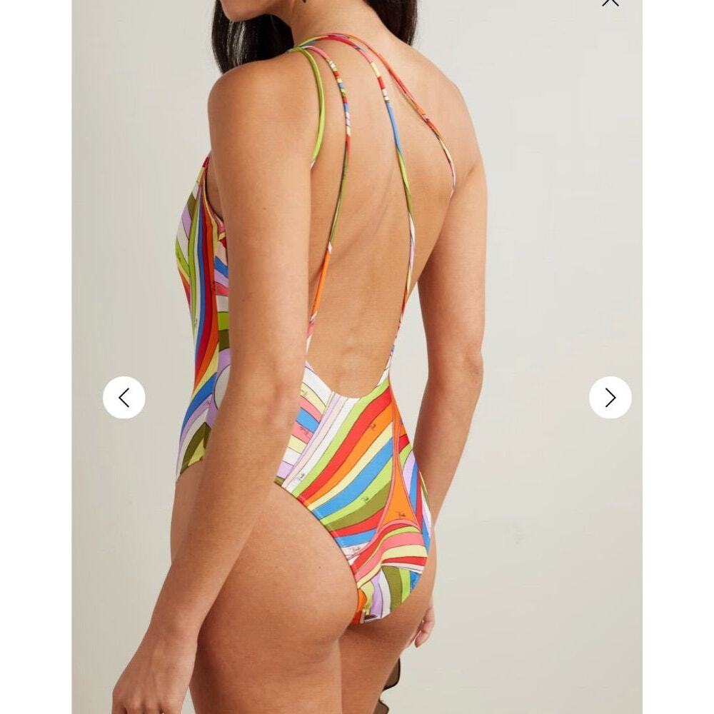 Pucci One-Shoulder Swimsuit One Piece - Picture 2 of 2